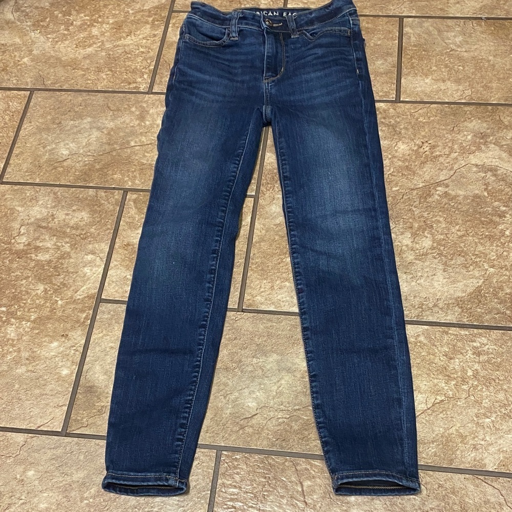 Girl’s American Eagle Outfitters Dark Blue 000 Jeggings